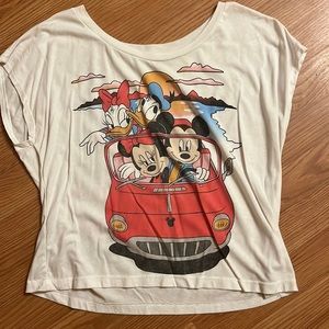 Mickey and friends front and back shirt